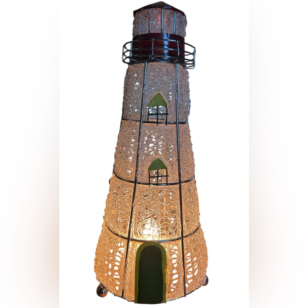 Glass Lighthouse table Lamp